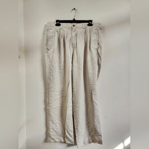 Pusser's Island Reserve Men's Pants 100% Silk Khaki‎ 36 X 30 Relaxed Fit